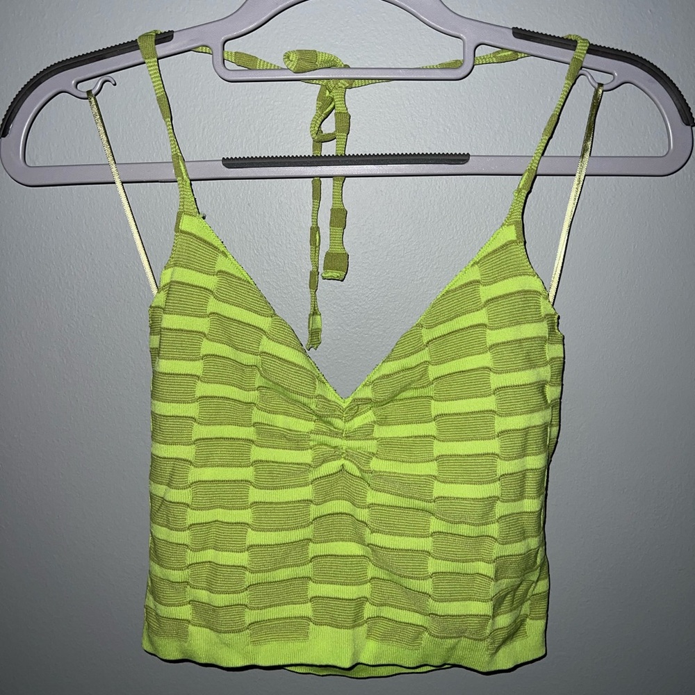 Garage Green Checkered Top